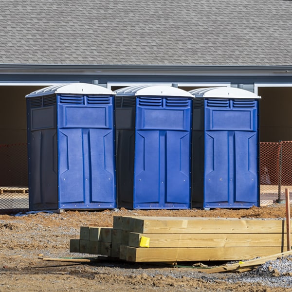 is there a specific order in which to place multiple portable restrooms in Inland MI